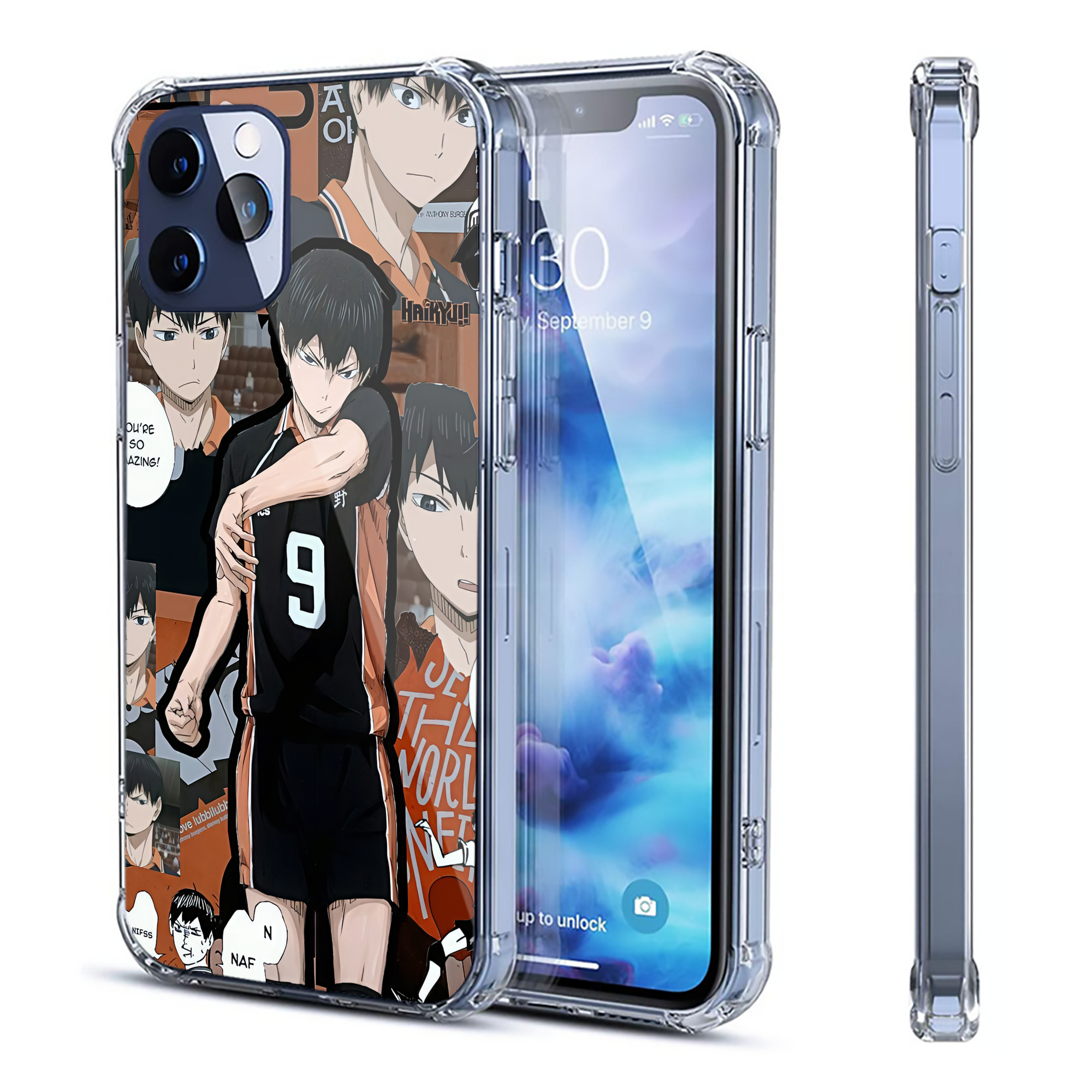 （画像用） ハイキュー!! Haikyu!! 【iPhone 12シリーズ対応】透明スマホケース（クリアソフトケース）